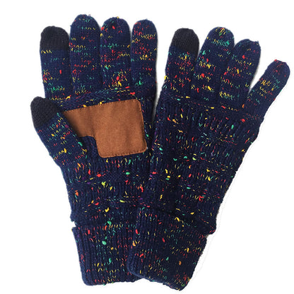 European And American Wool Knitted Touch Screen Gloves