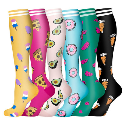 Leisure Printed Sports Pressure Socks Combination Set