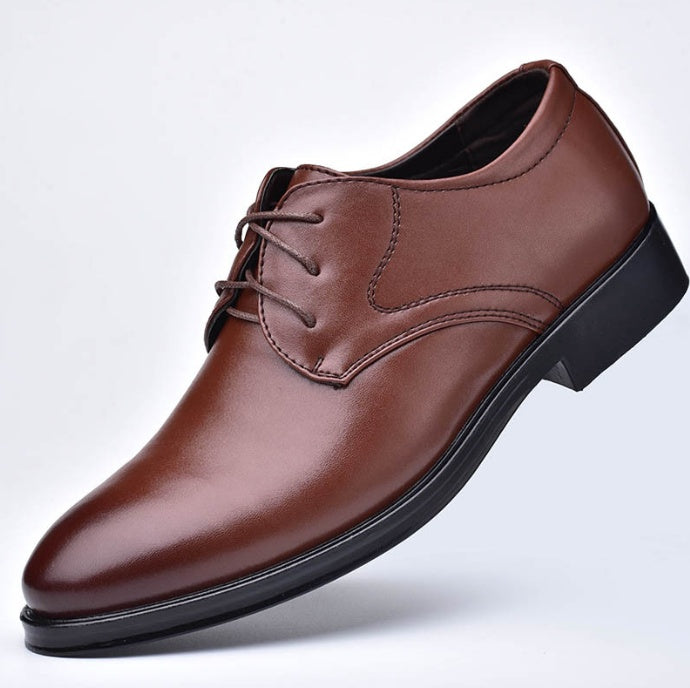 Men's Sleek Black Pointed Toe Shoes