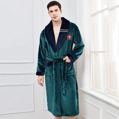 Elegant Winter Flannel Robe for Couples - Soft and Cosy Sleepwear