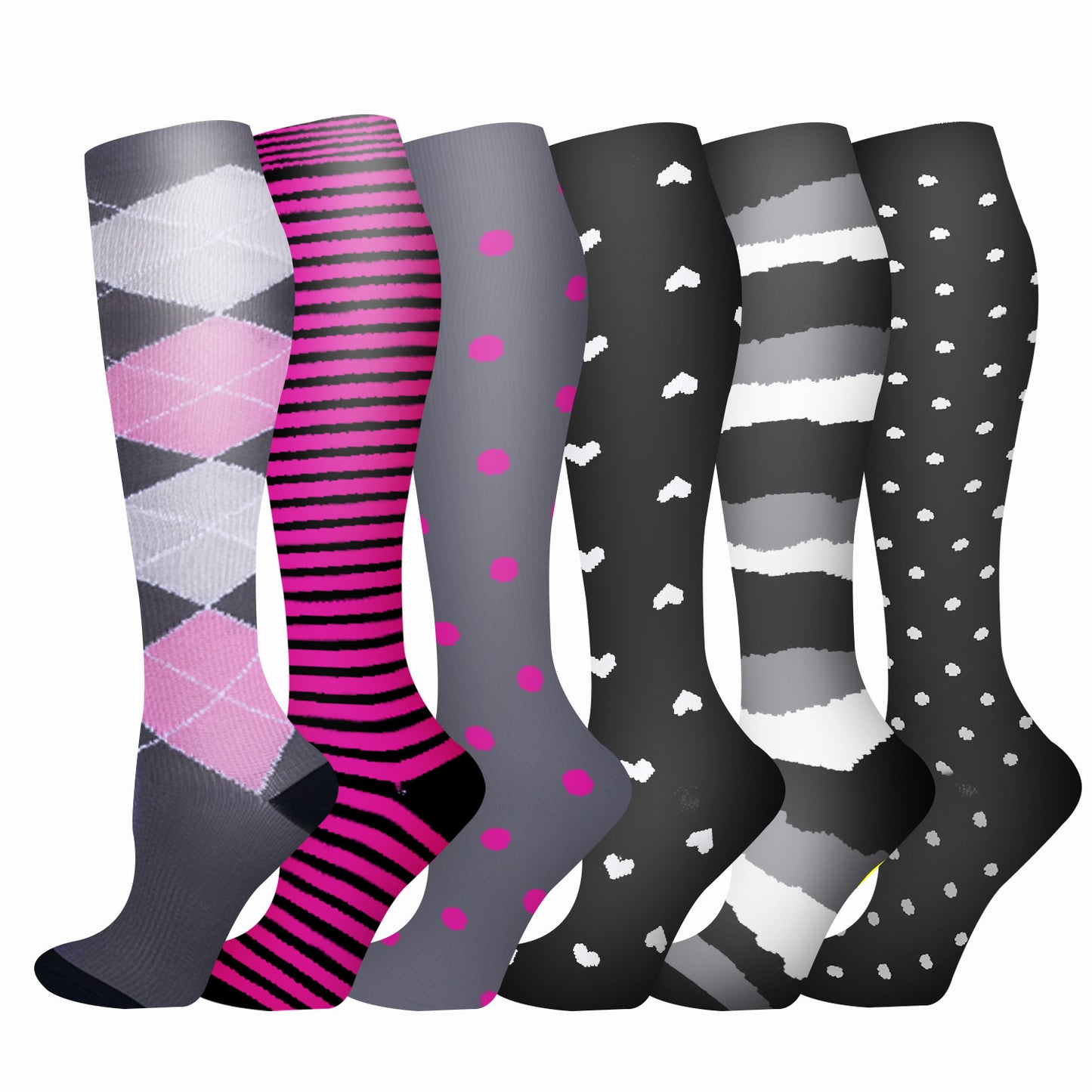 Leisure Printed Sports Pressure Socks Combination Set