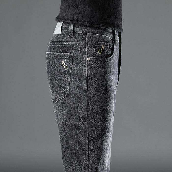 Men's Slim-Fit Stretch Jeans - Stylish and Comfortable Denim