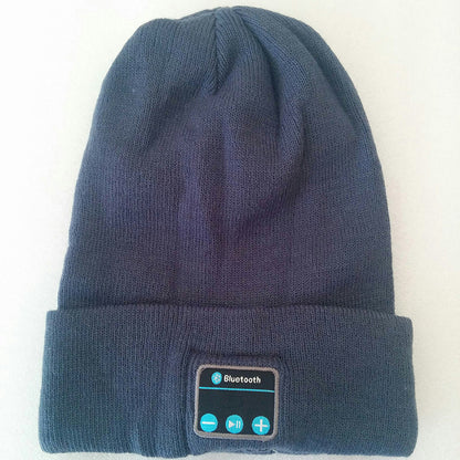 Wireless Knitted Hat With Bluetooth Headset