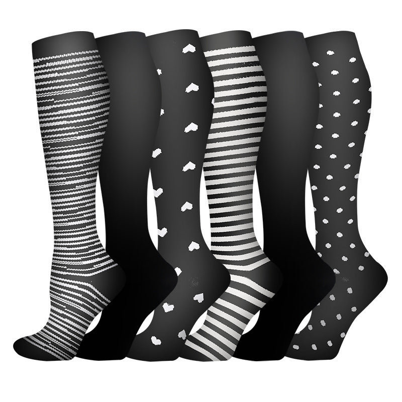 Leisure Printed Sports Pressure Socks Combination Set