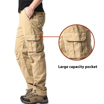 Men's Plus-Size Cotton Cargo Pants - Comfortable and Functional