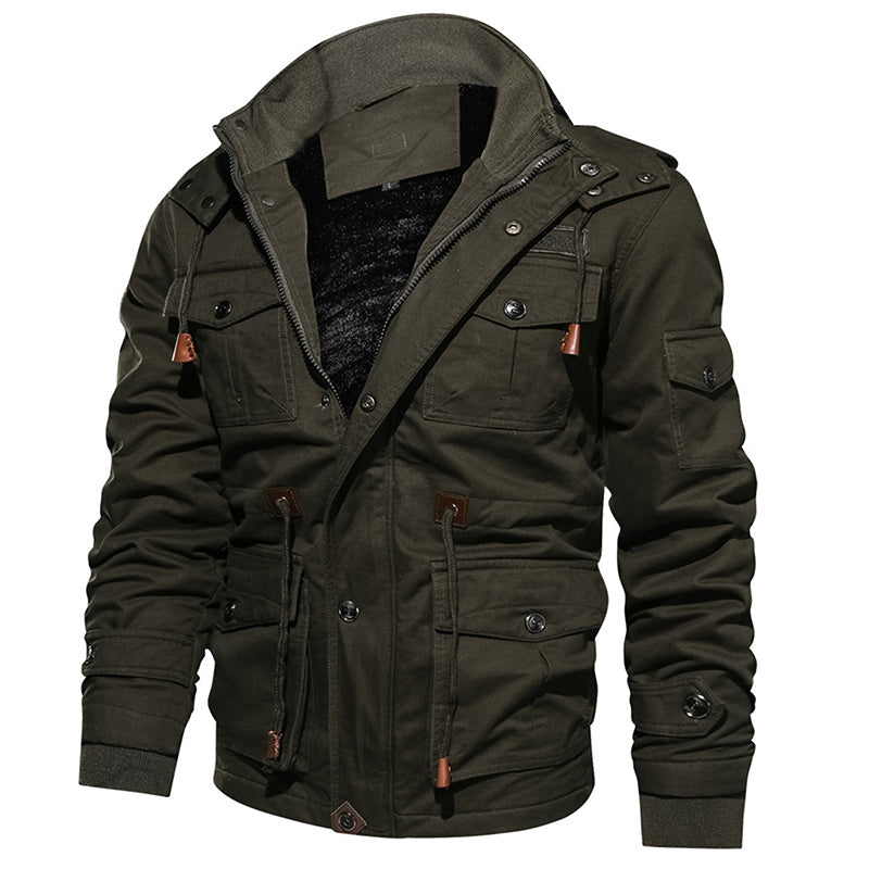 Men's Warm Tactical Winter Jacket - Durable and Water-Resistant