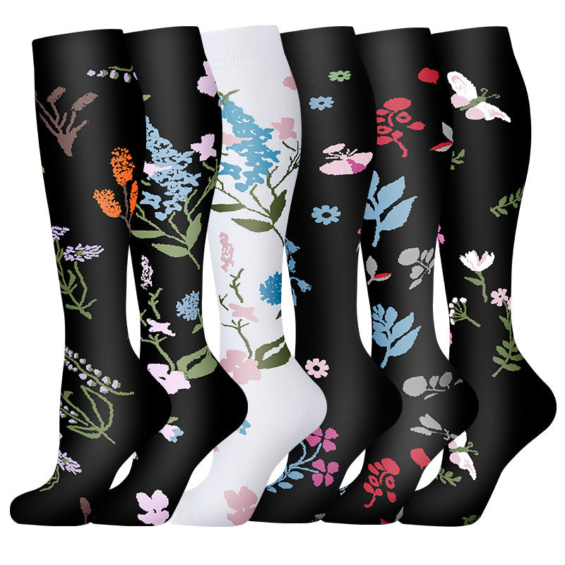 Leisure Printed Sports Pressure Socks Combination Set