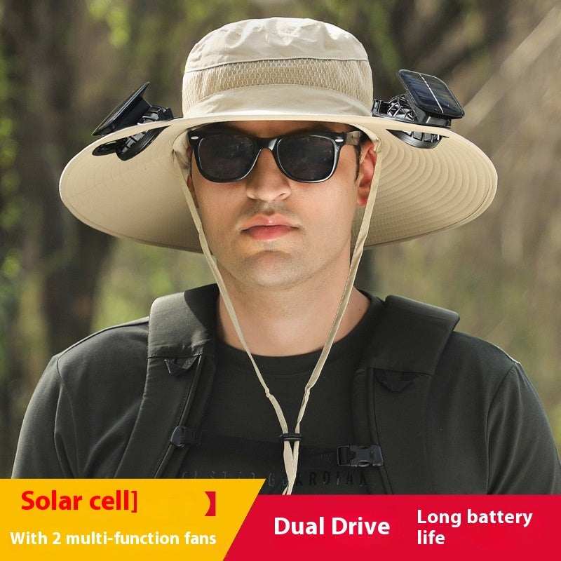 Solar-Powered Cooling Hat with Fan – Ultimate Sun Protection for Outdoor Adventures