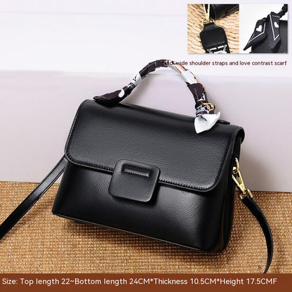 Chic Women's Crossbody Bag Black Aspect Front Size