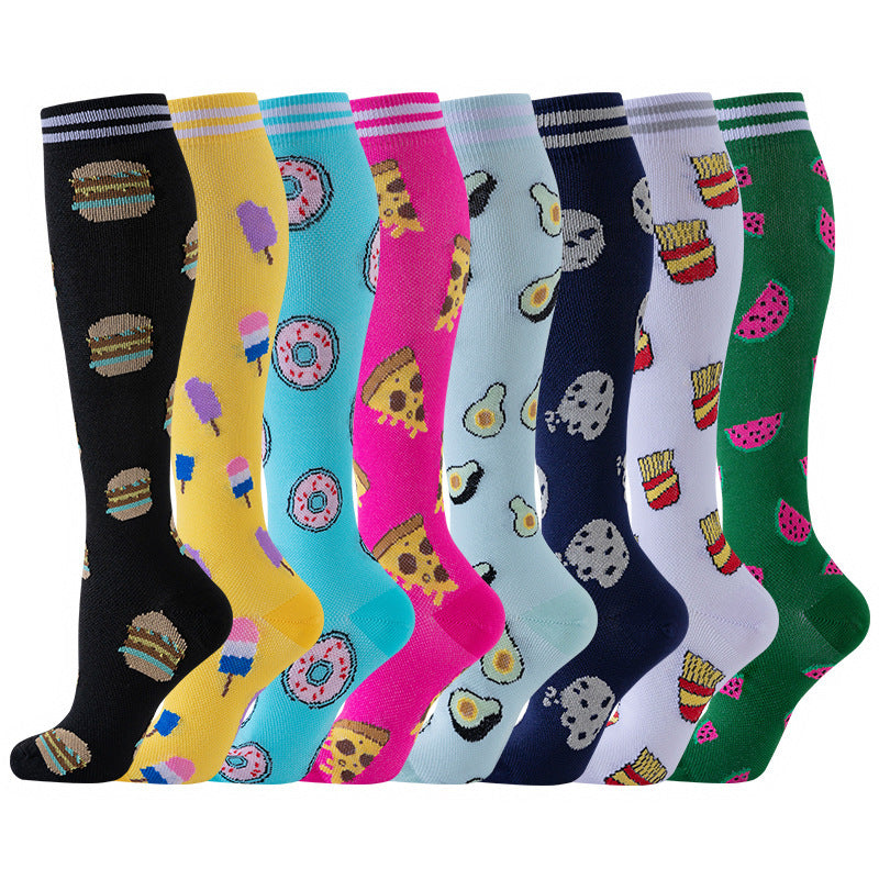 Leisure Printed Sports Pressure Socks Combination Set