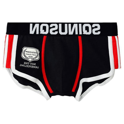 Men's Breathable Boxer Briefs with Elastic Waistband