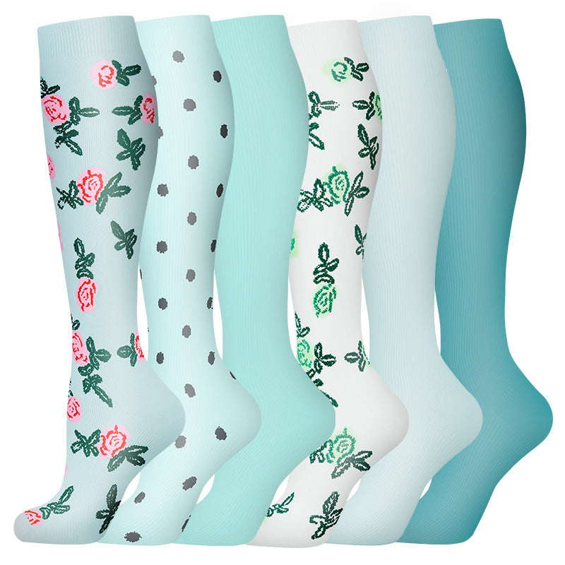 Leisure Printed Sports Pressure Socks Combination Set