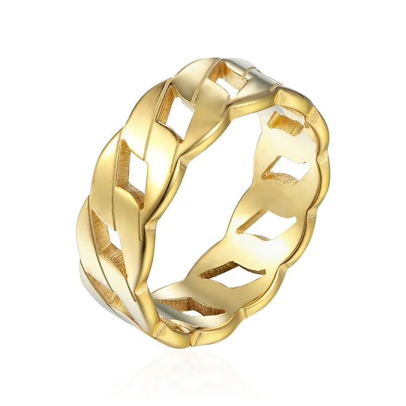 Cassie Ring gold finish