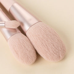 11 Piece Premium Makeup Brush Set 3 Brush Close Up Cream Background